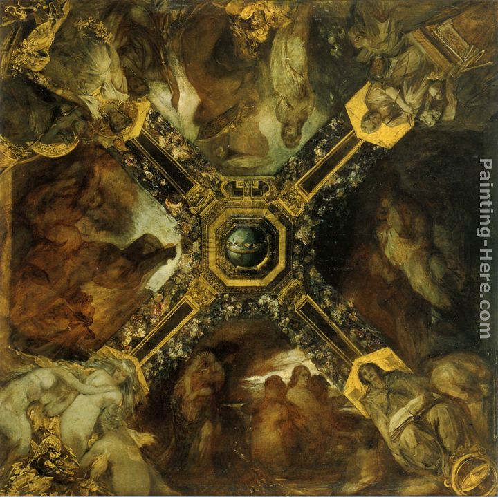 Ring des Nibelungen (Entwurf) painting - Hans Makart Ring des Nibelungen (Entwurf) art painting